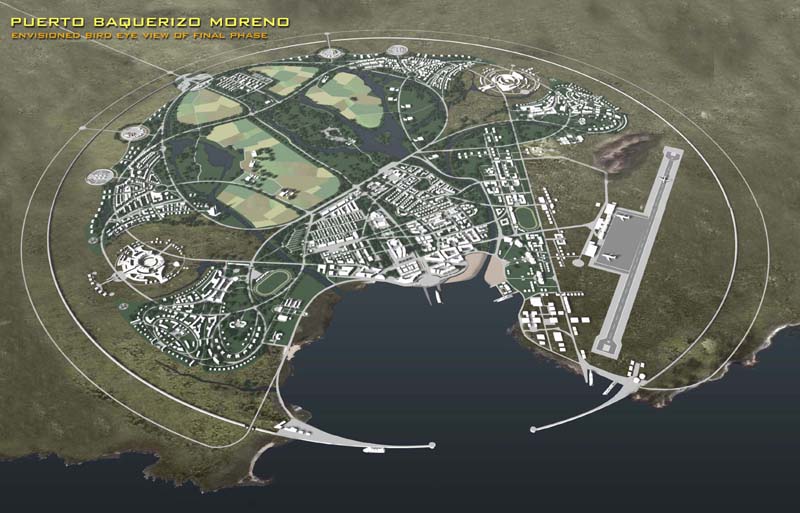 vogelperspektive der stadt/ bird eye view of entire development